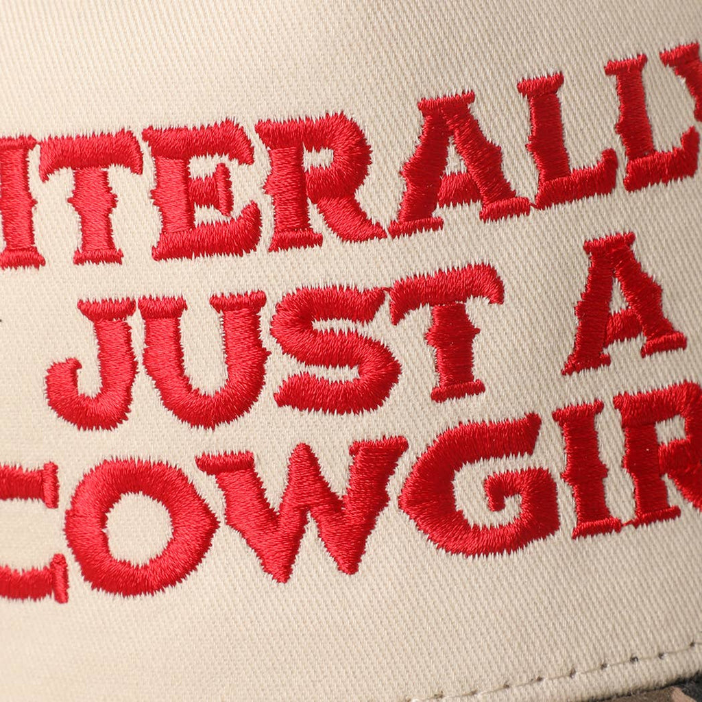 LITERALLY JUST A COWGIRL Leopard Trucker Hat: LEOPARD-HOT PINK / One Size