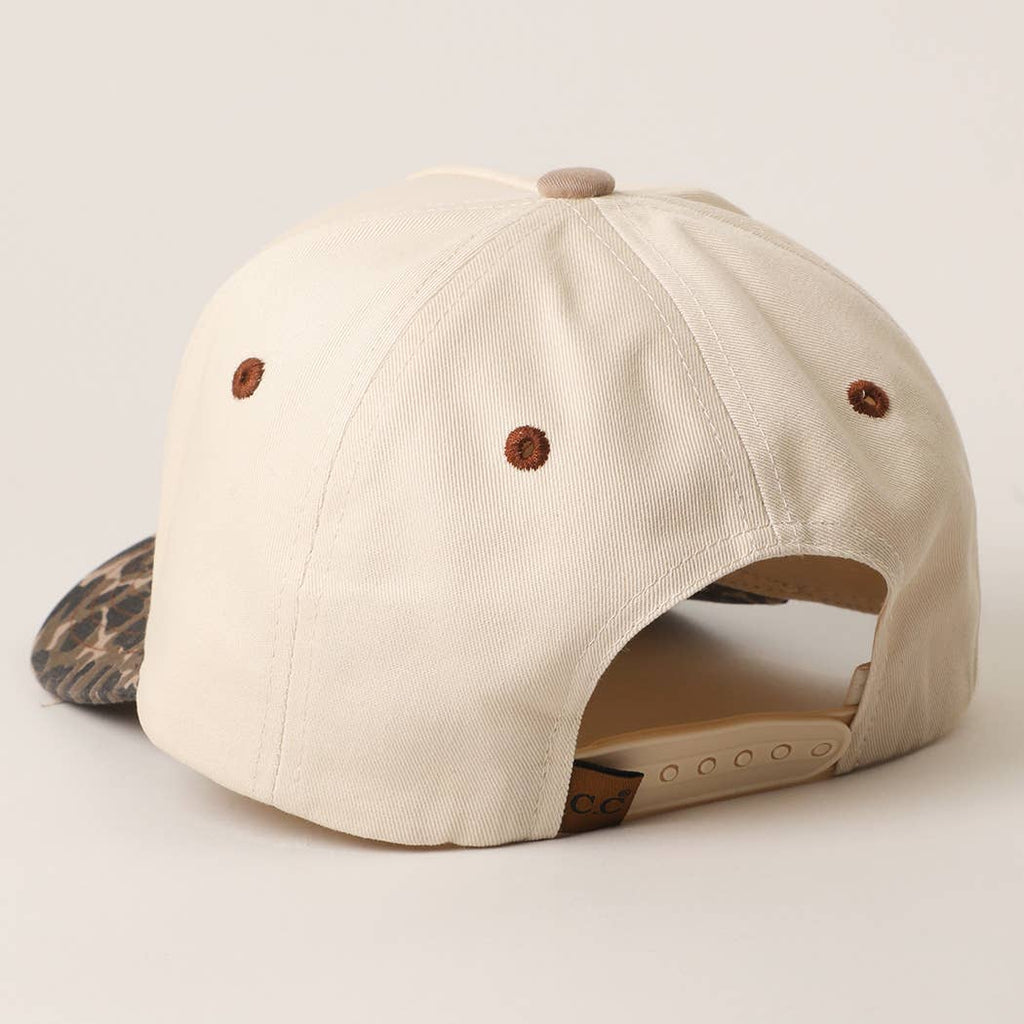 LITERALLY JUST A COWGIRL Leopard Trucker Hat: LEOPARD-HOT PINK / One Size