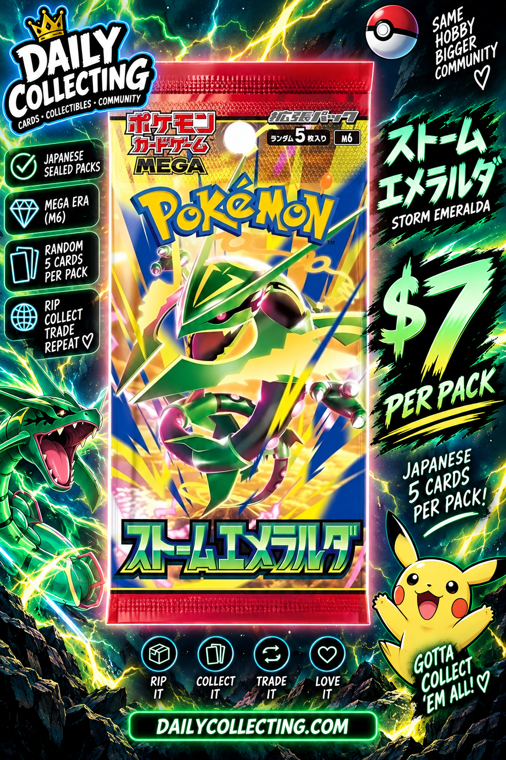 Storm Emeralda M6 Japanese Booster Box 🇯🇵🐉