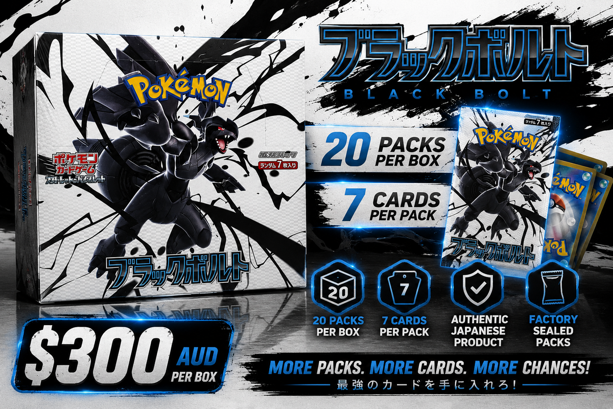 ⚡ BLACK BOLT — Full Japanese Booster Box | TikTok LIVE Rip & Ship